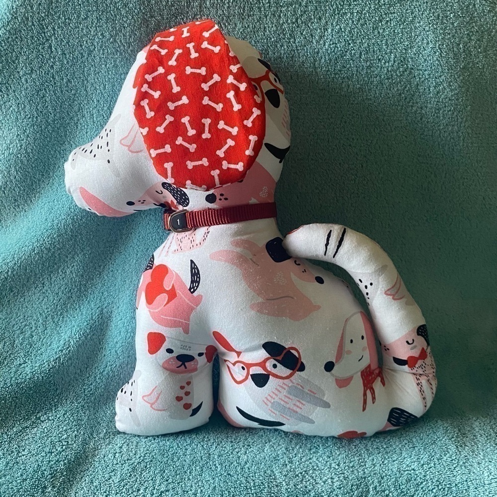 PLUSH DOG-HANDMADE-12 inches